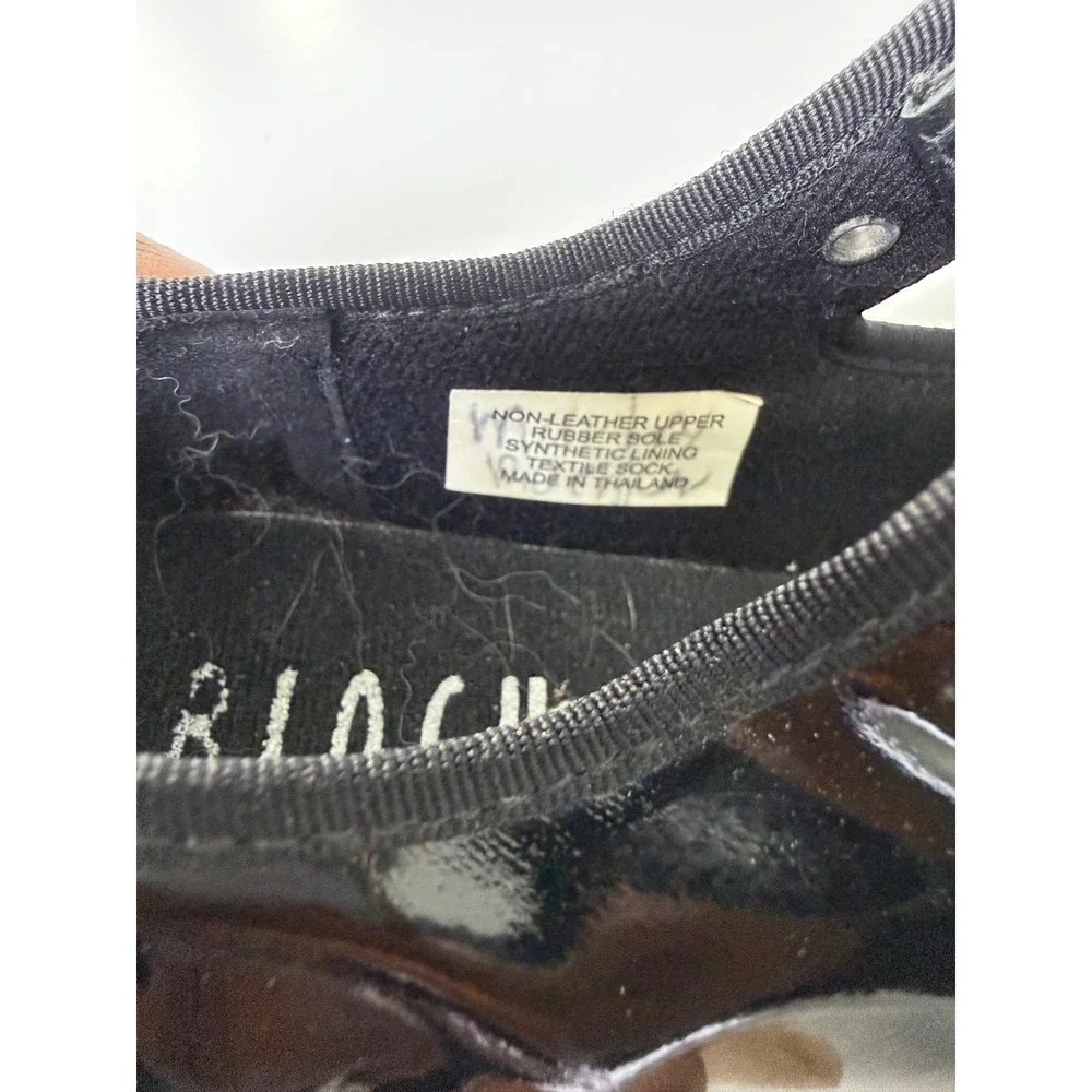 Bloch Kids Black Patent Techno Tap Mary Jane Dance Shoes Size 1W Youth‎